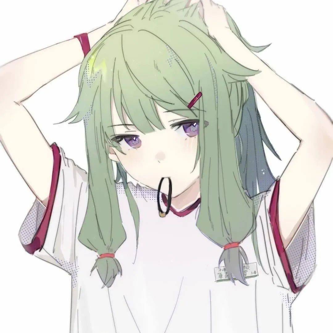 動漫綠色系女生頭像繪制指南,步驟與教程